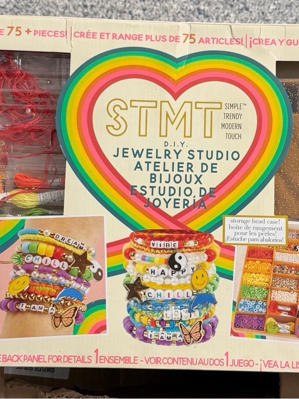 Stmt DIY Jewelry Studio 1500+ Piece Bracelet Making Kit New